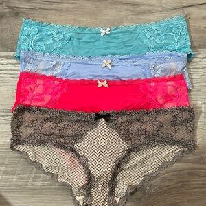 Victorias Secret Hiphugger Style Size Large Bundle of 4